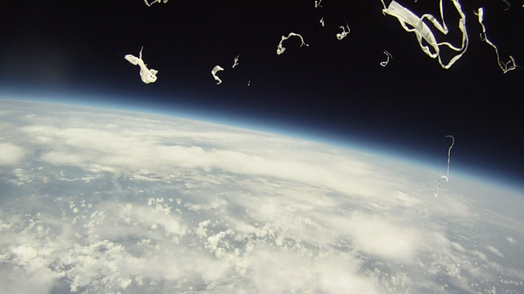 Earth from near-space as captured by Elijah High Altitude Balloon payload camera.